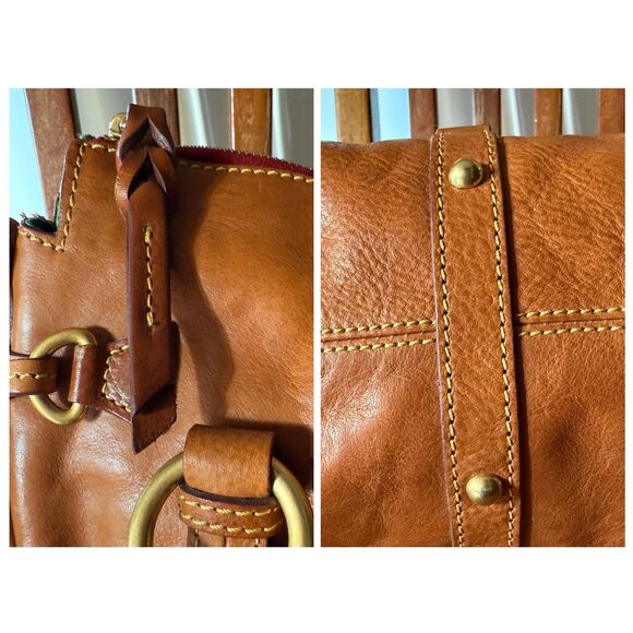 Dooney & Bourke Florentine Large Tassel Satchel – Natural - Picture 15 of 17